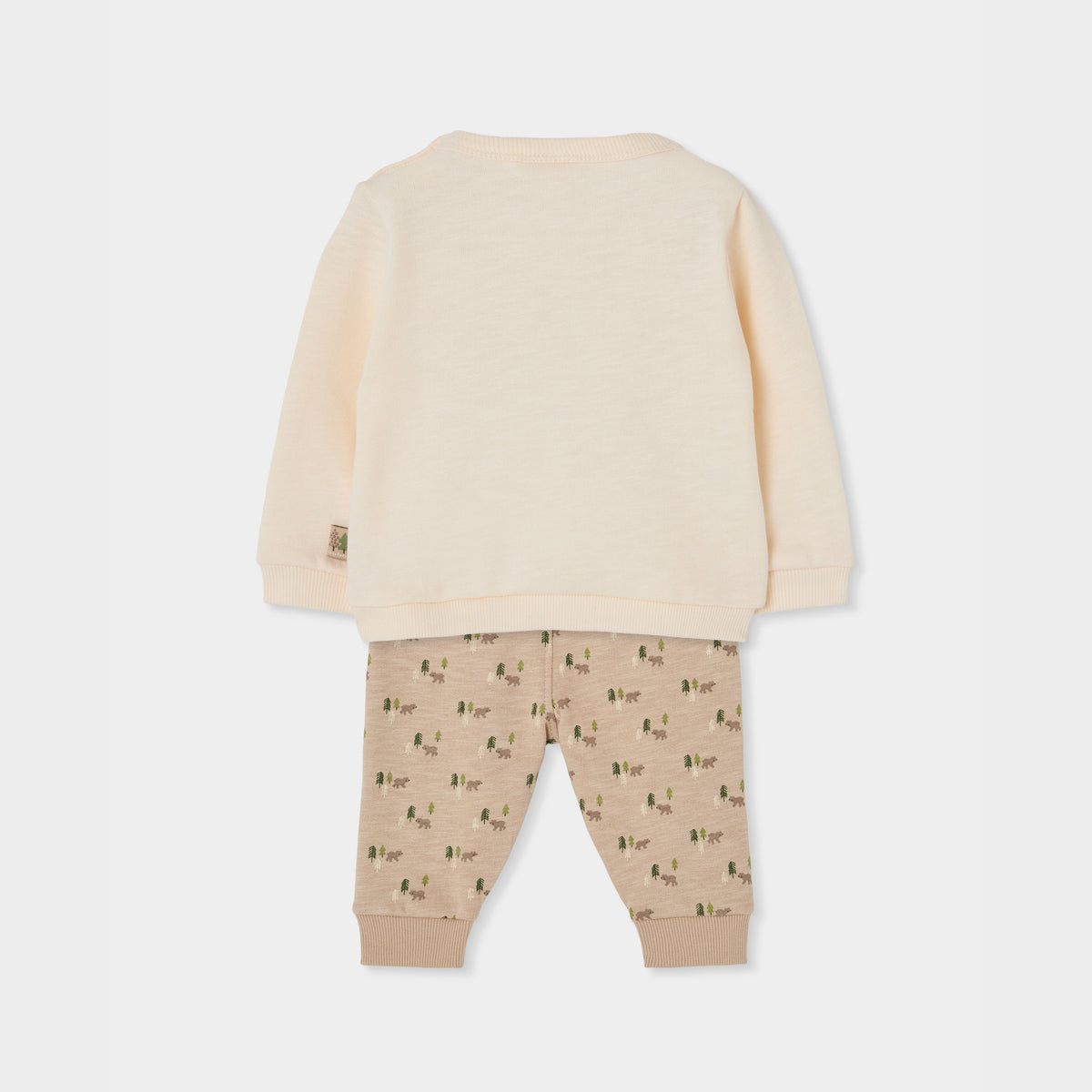 CONJUNTO PARA BEBÉ DE PUNTO CRUDO