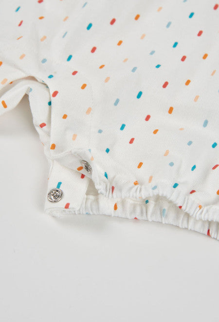PELELE DE PUNTO ESTAMPADO BLANCO