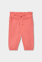 PANTALÓN DE FELPA COLOR GERANIO