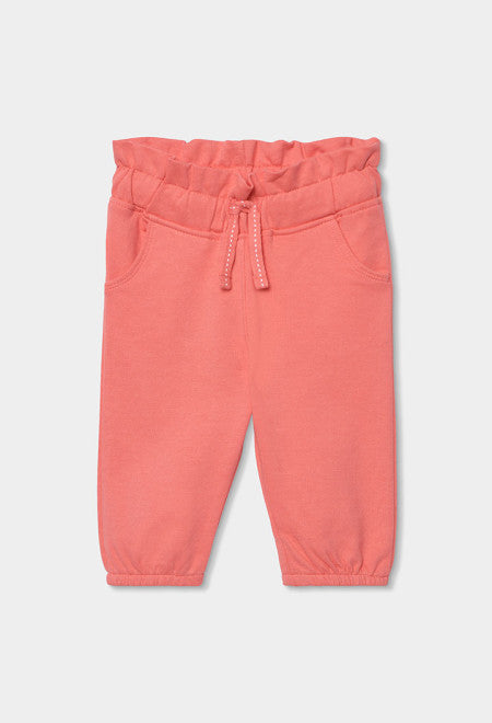 PANTALÓN DE FELPA COLOR GERANIO
