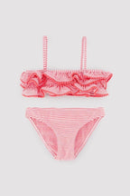 BIKINI A RAYAS ROSA Y BLANCO