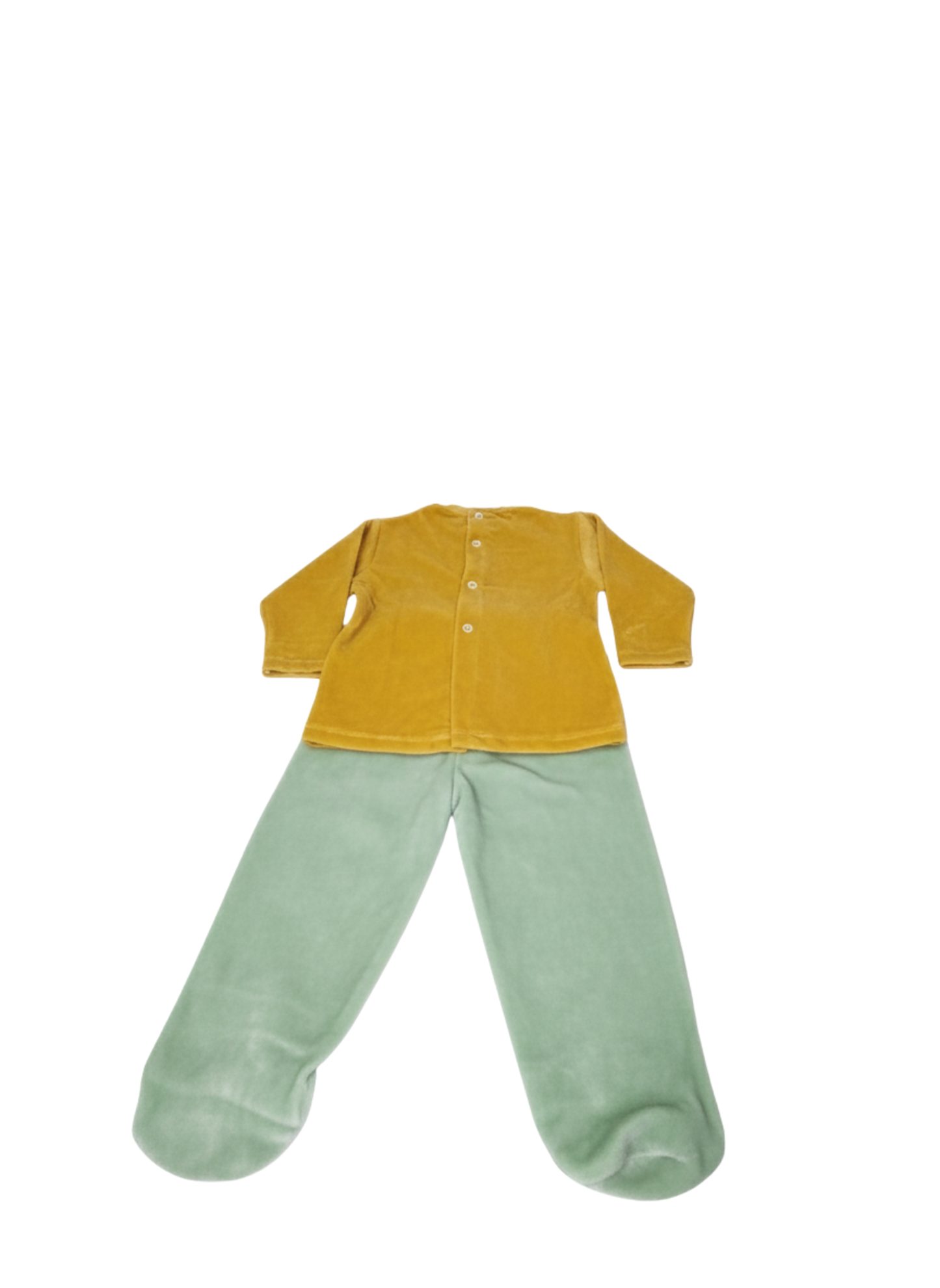 CONJUNTO DE DOS PIEZAS DE ALGODÓN CON BORDADO DE GRANJA