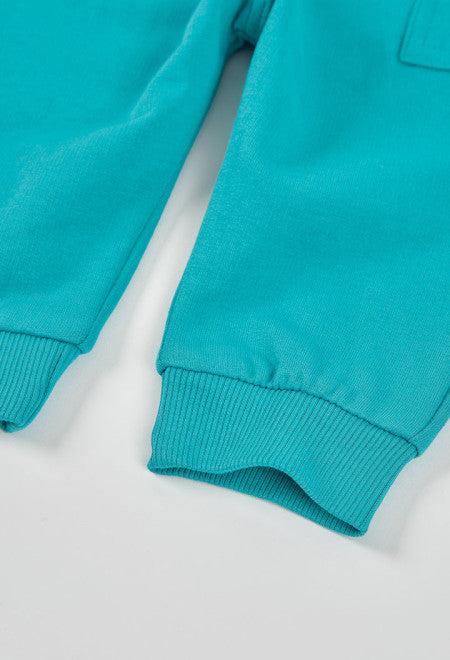 PANTALÓN DE FELPA COLOR LAGUNA