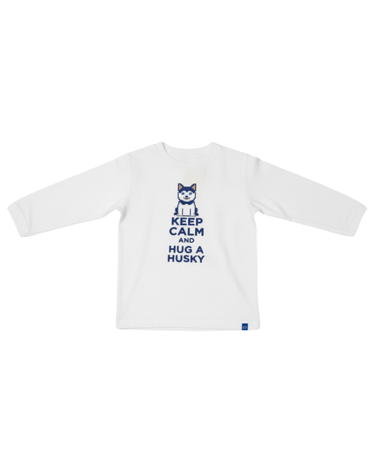 CAMISETA KEEP CALM HUSKY