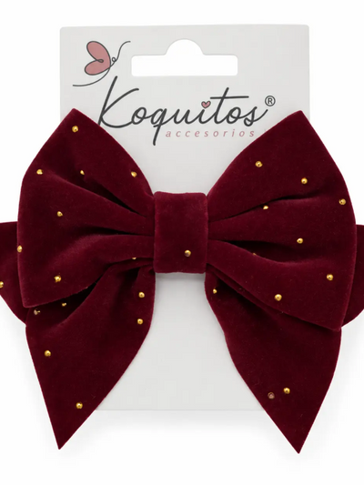 PINZA MOTEADA DE ORO ROJO ESCARLATA