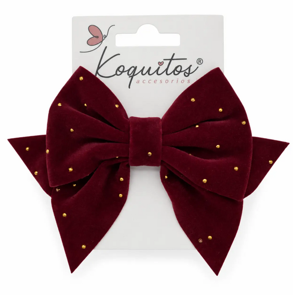 PINZA MOTEADA DE ORO ROJO ESCARLATA