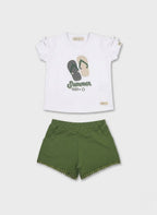 CONJUNTO DE NIÑA CON DIBUJO DE CHANCLAS