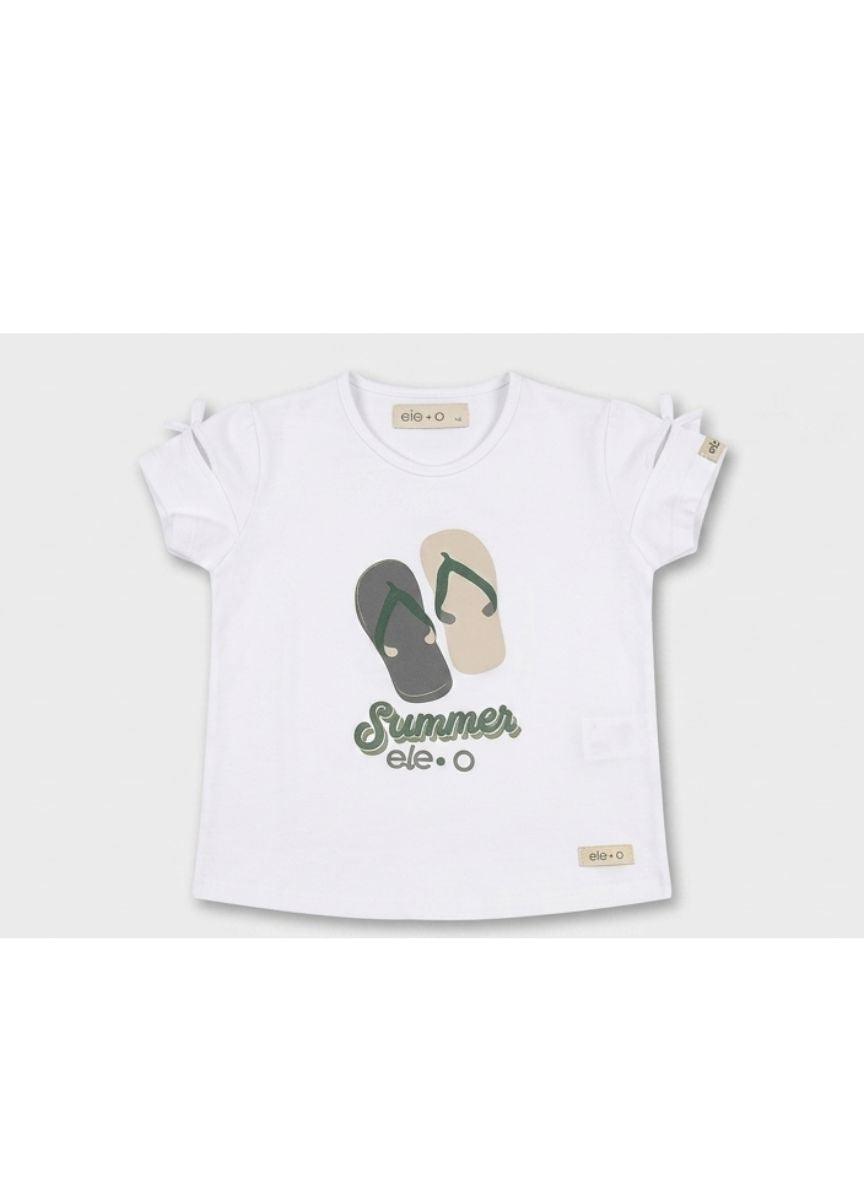 CONJUNTO DE NIÑA CON DIBUJO DE CHANCLAS