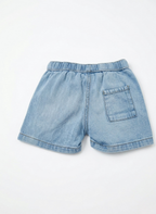 PANTALÓN CORTO VAQUERO BEBÉ GRIS