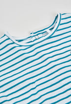 CAMISETA DE PUNTO LISTADO COLOR LAGUNA