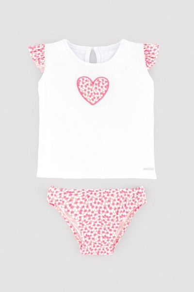 CONJUNTO DE BRAGUITA Y CAMISETA CON CORAZÓN