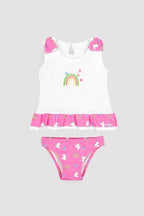 CONJUNTO DE BRAGUITA Y CAMISETA CON ARCOIRIS