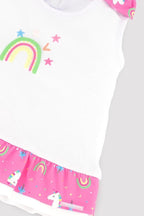 CONJUNTO DE BRAGUITA Y CAMISETA CON ARCOIRIS