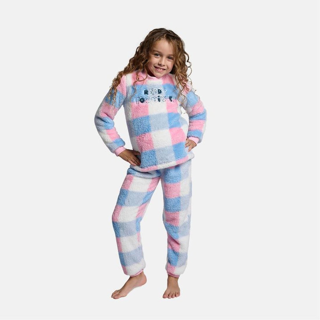 PIJAMA DE MANGA LARGA CUADROS