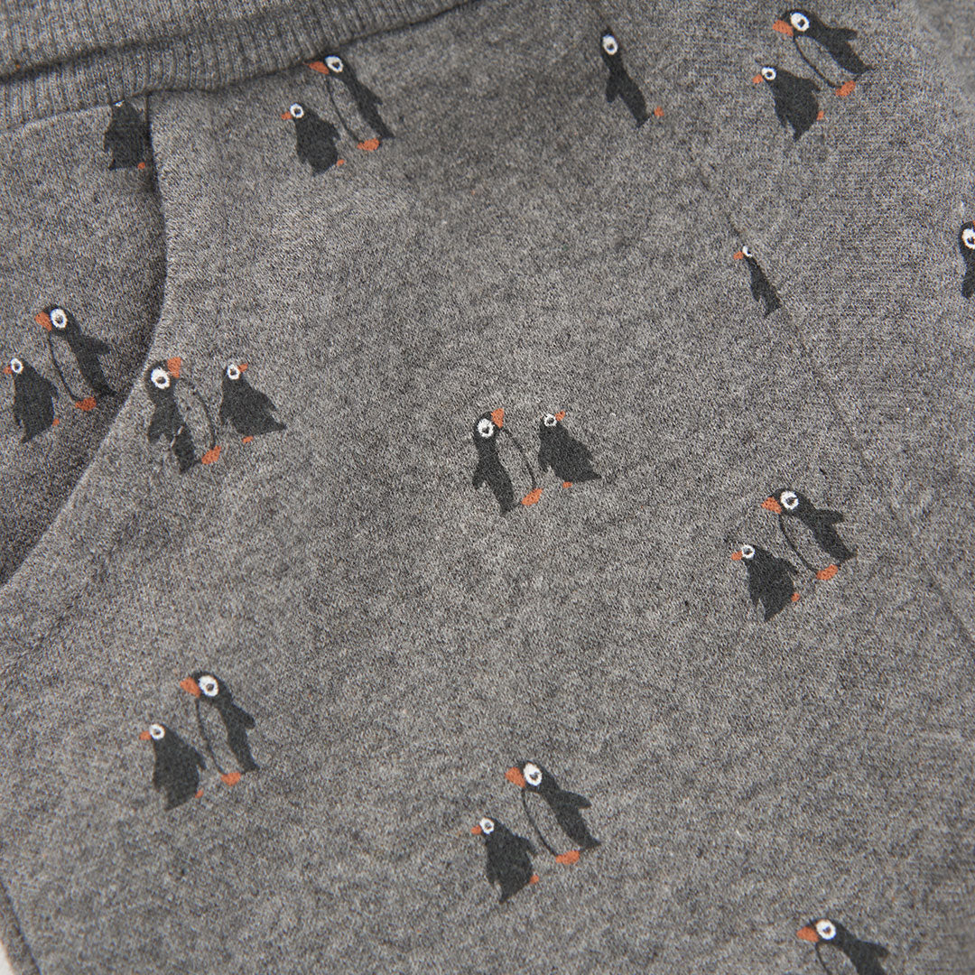CONJUNTO DE PUNTO PARA BEBÉ PINGÜINO BLANCO