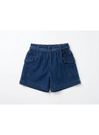 PANTALÓN VAQUERO CORTO NIÑA CON LAZO