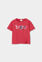CAMISETA DE PUNTO MAGENTA