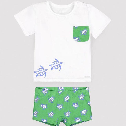 CONJUNTO DE BÓXER Y CAMISETA DE TORTUGA