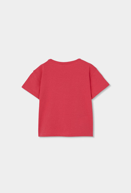 CAMISETA DE PUNTO MAGENTA