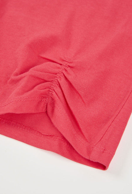 CAMISETA DE PUNTO MAGENTA