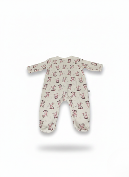 PACK DE DOS PELELES: ROSA LISO Y CON ESTAMPADO DE CONEJITOS