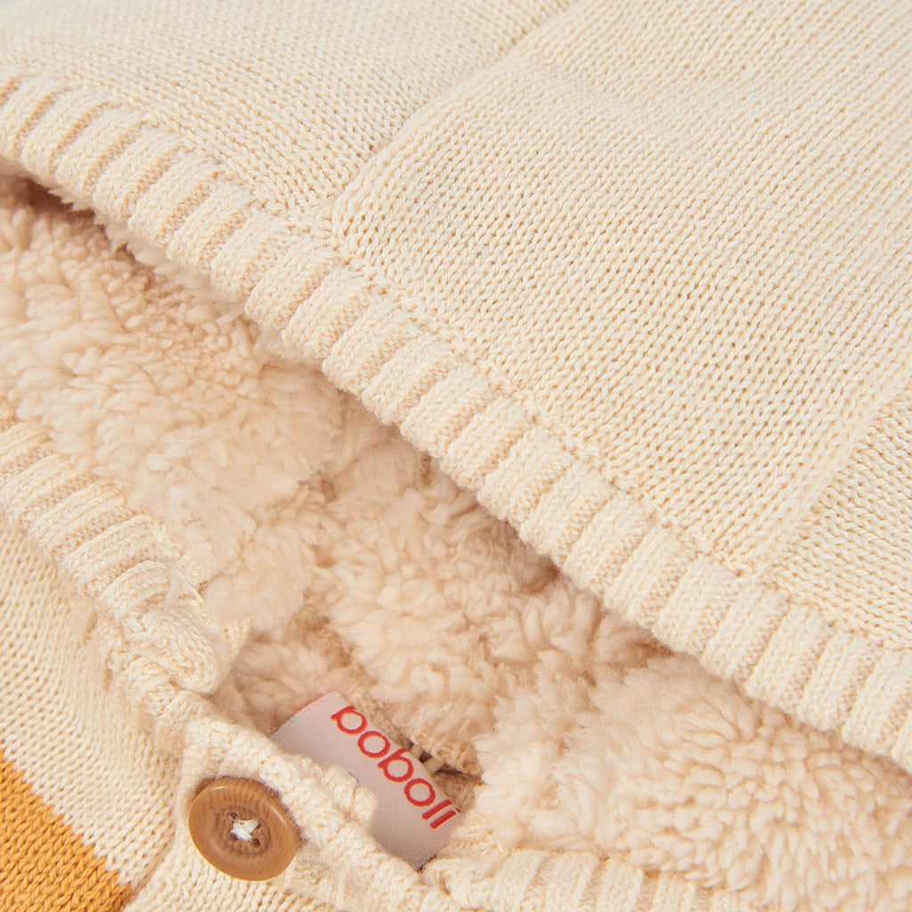CHAQUETA TRICOTOSA DE BEBÉ RAYADA MULTIOCOLOR