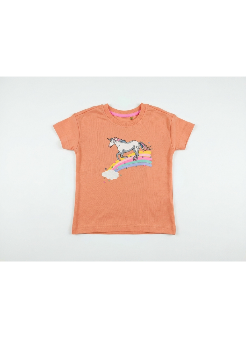 CAMISETA DE MANGA CORTA UNICORNIO ARCOIRIS