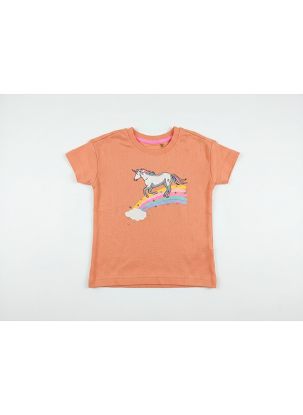 CAMISETA DE MANGA CORTA UNICORNIO ARCOIRIS