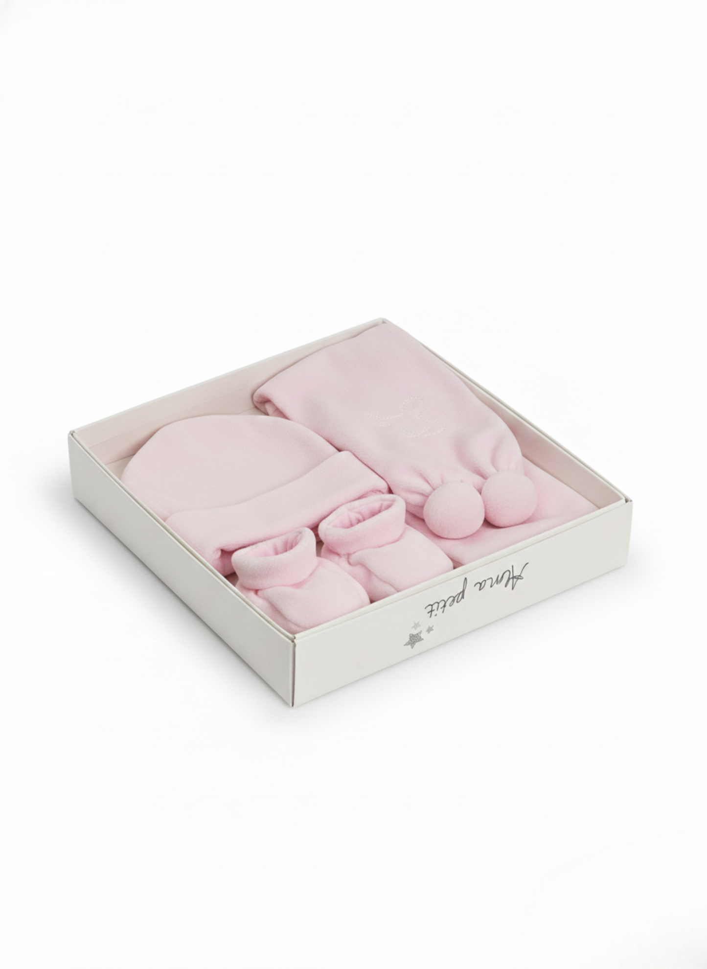 CONJUNTO DE ACCESORIOS DE INVIERNO ROSA: GORRO, GUANTES Y BUFANDA