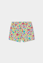 BERMUDAS DE FELPA CON ESTAMPADO DE FLORES
