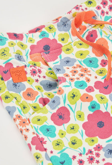BERMUDAS DE FELPA CON ESTAMPADO DE FLORES