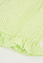 BERMUDAS POPELIN DE CUADROS VERDE