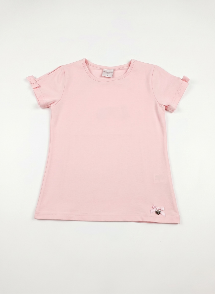 CAMISETA DE MANGA CORTA ROSA BÁSICA