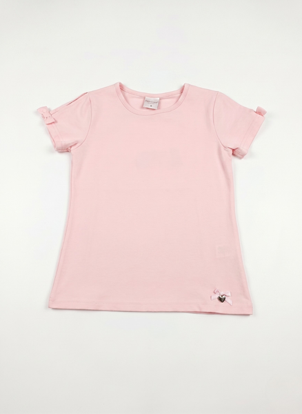 CAMISETA DE MANGA CORTA ROSA BÁSICA