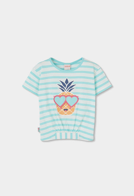 CAMISETA DE PUNTO CON PIÑA