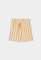 BERMUDAS DE LINO LISTADAS AMARILLAS