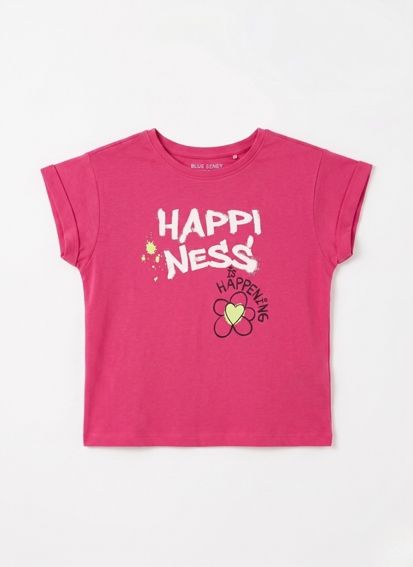 CAMISETA DE MANGA CORTA HAPPINESS