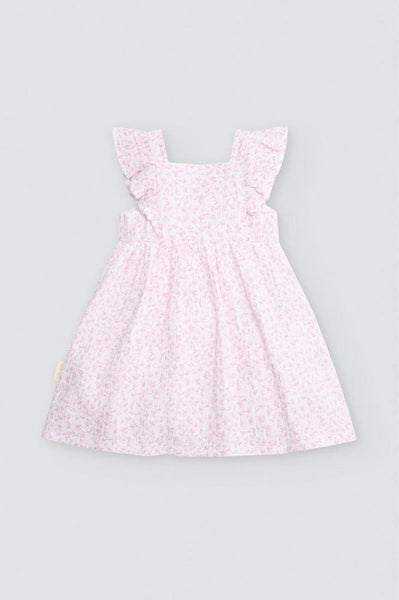 VESTIDO DE BEBÉ SIN MANGAS BLANCO CON ESTAMPADO