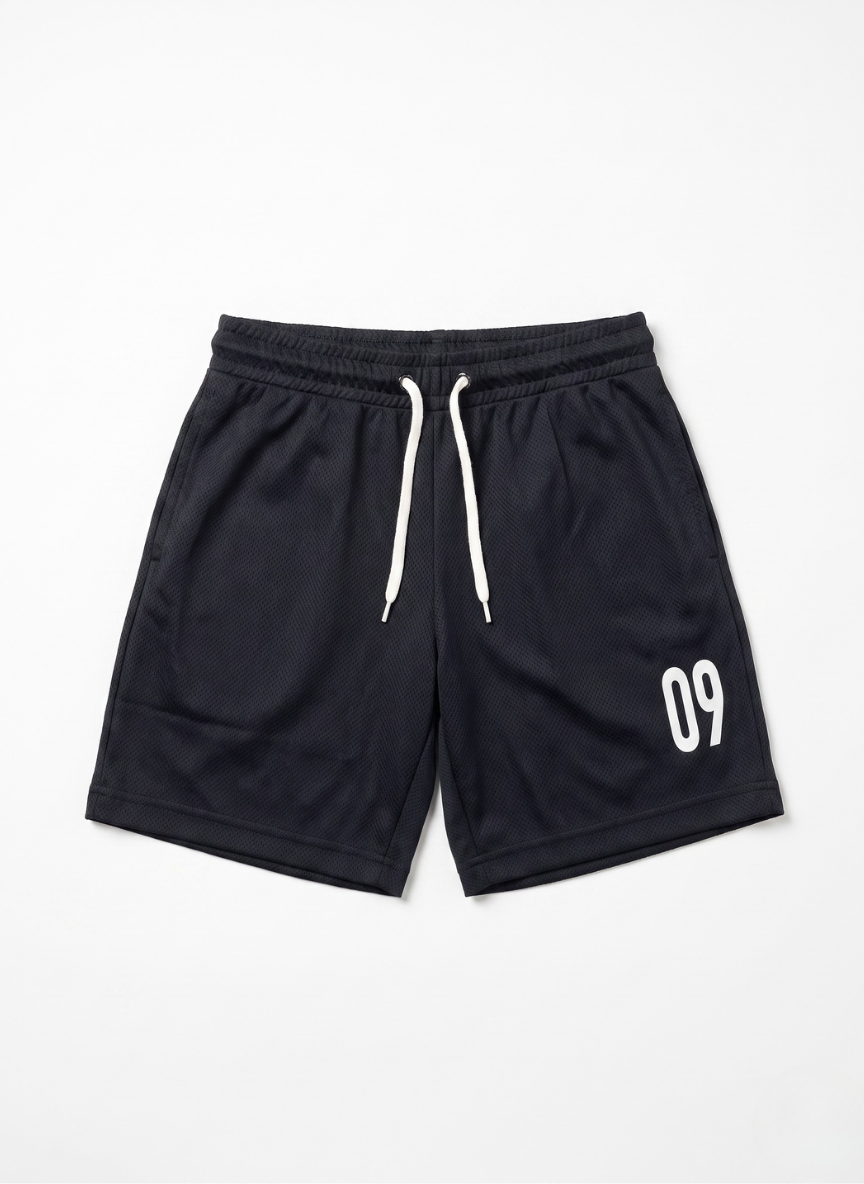 PANTALON CORTO DEPORTIVO NEGRO 09