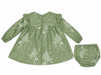 VESTIDO VERDE ESTAMPADO DE ESPIGAS