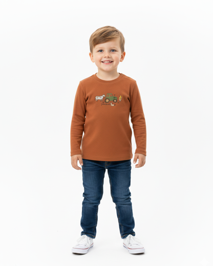 CAMISETA GRANJA ALGODÓN ECOLÓGICO