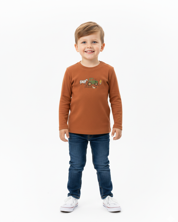CAMISETA GRANJA ALGODÓN ECOLÓGICO