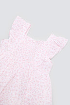 VESTIDO DE BEBÉ SIN MANGAS BLANCO CON ESTAMPADO