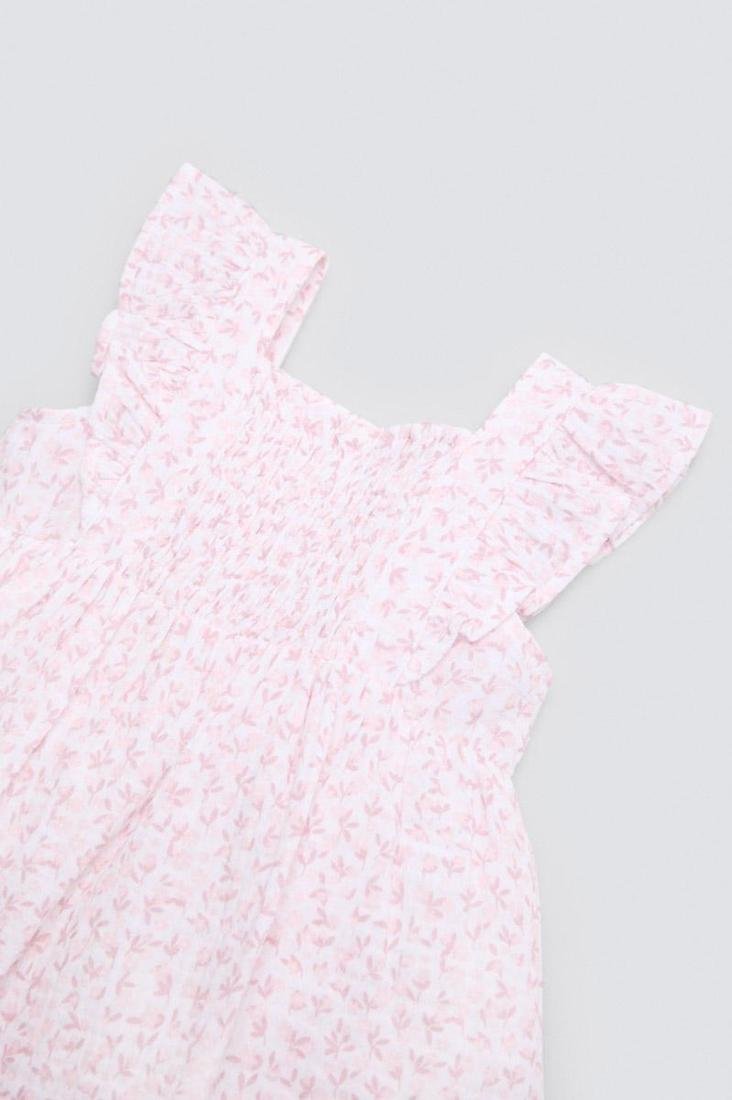VESTIDO DE BEBÉ SIN MANGAS BLANCO CON ESTAMPADO