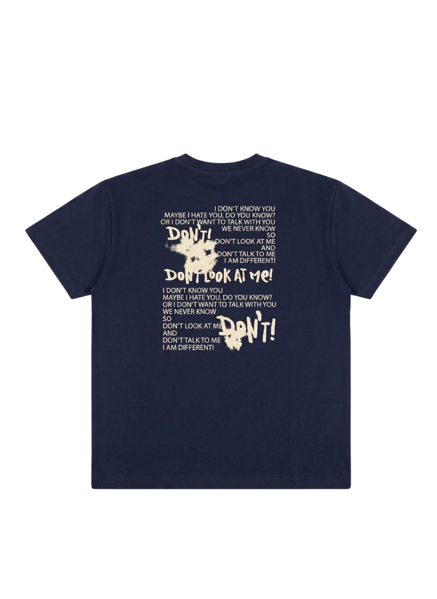 CAMISETA DE MANGA CORTA DON'T LOOK  AT ME