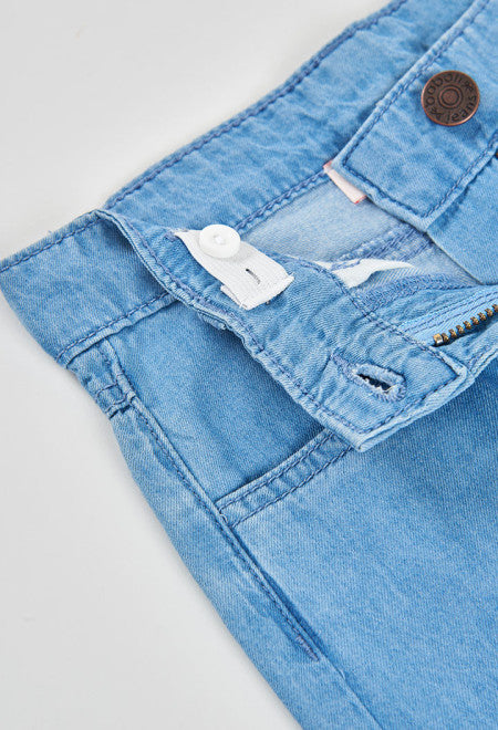 PANTALÓN DENIM AZUL BLEACH