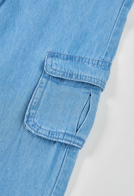 PANTALÓN DENIM AZUL BLEACH