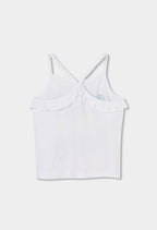 CAMISETA DE PUNTO DE TIRANTES BLANCA