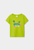 CAMISETA DE PUNTO COLOR LIMA