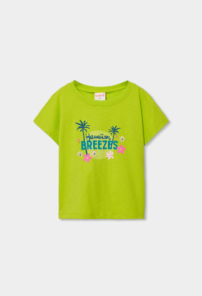 CAMISETA DE PUNTO COLOR LIMA